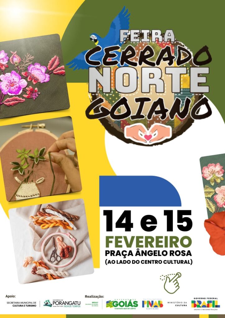 Feira Cerrado Norte Goiano traz arte e cultura para Porangatu neste fim de semana