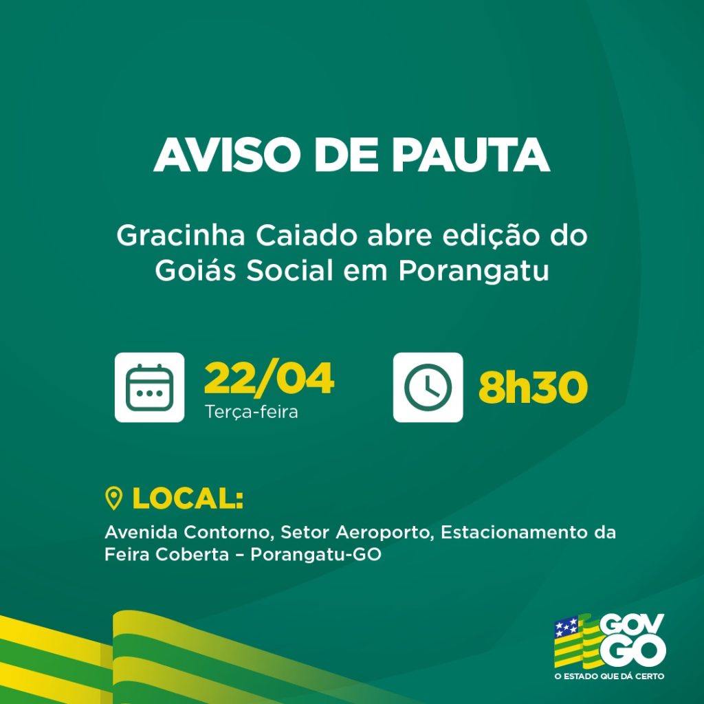 Gracinha Caiado Dá Início ao Goiás Social em Porangatu com Entrega de Benefícios e Diversos Serviços