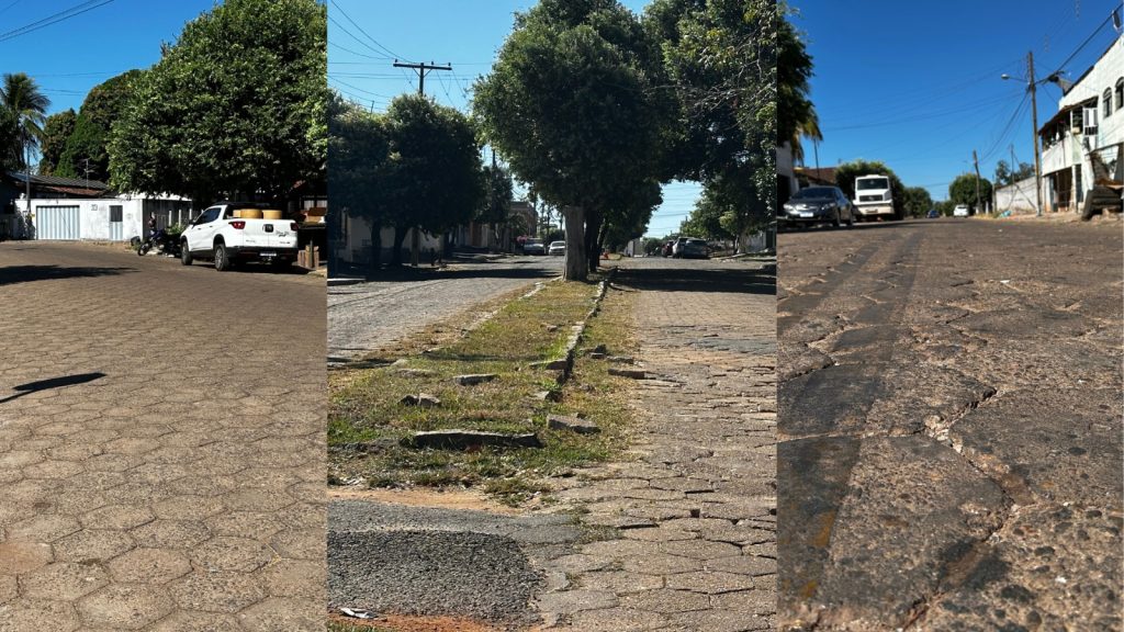Vereadora Sandra Ferreira solicita manutenção emergencial em vias de paralelepípedos no centro de Porangatu