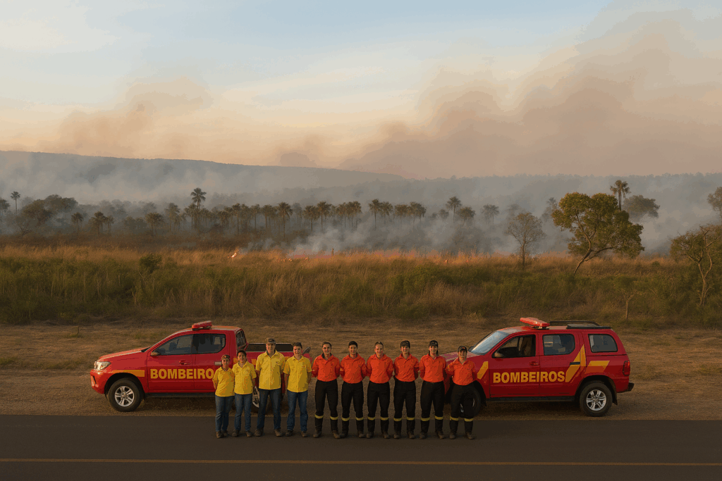 Bombeiros e brigadistas contêm incêndio próximo ao Parque Terra Ronca bombeiros-e-brigadistas-contem-incendio-proximo-ao-parque-terra-ronca