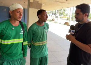 Morador agride coletores de lixo por parada de caminhão em Goiânia morador-agride-coletores-de-lixo-por-parada-de-caminhao-em-goiania